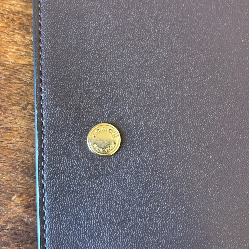 Coach Leather Brown and Black Signature C design Notebook Journal - Picture 6 of 10